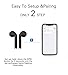 Wireless Earbuds, Bluetooth 5.0 Wireless Earbuds Bass HD Stereo Sound Bluetooth Headphones, Built-in Mic and Up to 2.5 Hours Playtime(Black with Case Skin)