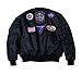 AVIDACE Classic Bomber Jacket Men Nylon Quilted with Patches