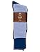 3-Pairs Mens Noble Mount Combed Cotton Dress Socks - Set A14, Assorted colors, Size 10-13