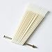 ReNext 50 Pcs White Fan-shaped False Fake Nail Art Tips Sticks Polish Gel Salon Display Chart Practice Tool