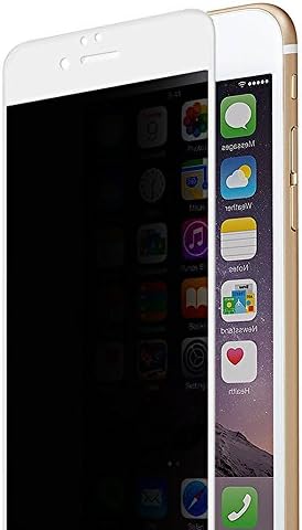 Petrelstore [4 Way Privacy Tempered Glass] High Transparent Screen Protector for iPhone 7 plus,360 Degree Anti Spy Full Coverage Shield Cover 0.2mm 9H Hardnees (iPhone 7 Plus White)