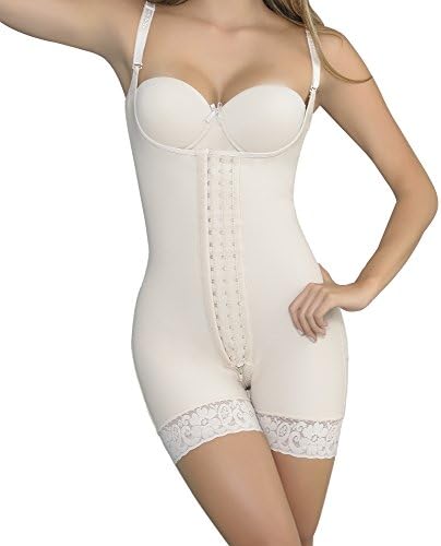 Raf Over Fajas Colombianas Reductoras y Moldeadoras Compression Garments After Liposuction Full Bodysuit Shaper (Beige, XX-Large)