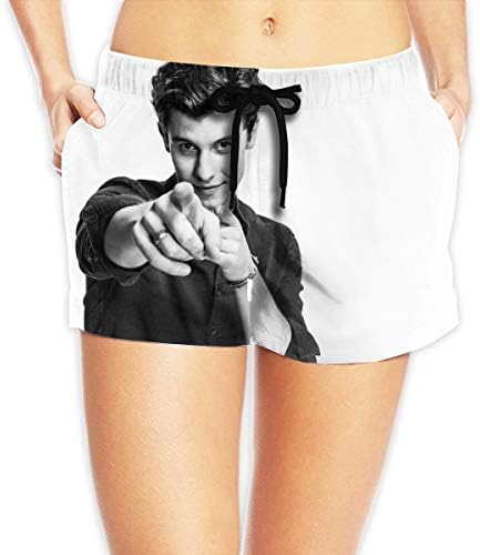 FFDLO Shawn Mendes Boardshorts 3D Printing Quick Dry Beach Shorts for Women