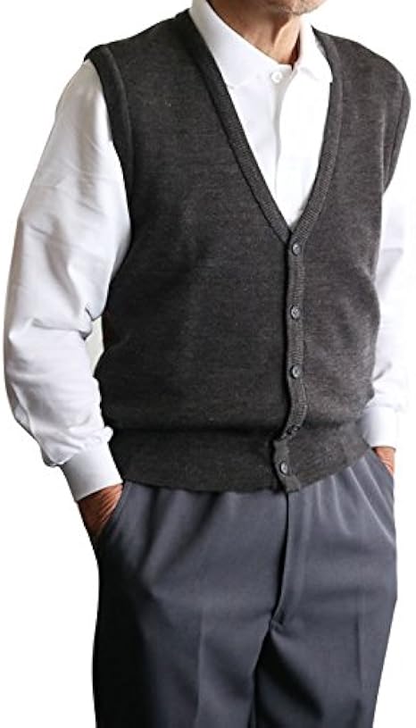 品 洗えるニット 前開きベスト シニア メンズ 男性 紳士服 ベスト 通販 Amazon