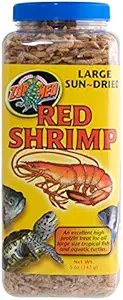 Large Sun-Dried Red Shrimp - Turtle Food - Includes Attached DBDPet Pro-Tip Guide