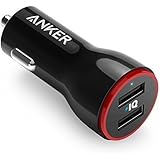 Anker Car Charger 24W / 4.8A Dual USB Car Adapter Travel Car Charger PowerDrive 2 for iPhone 7/ 6 / 6 Plus/ 6s / 6s Plus, iPad Pro / Air 2 / mini 3, Samsung Galaxy Note Series, S Series & Edge Models; LG G4 / G5; Google Nexus 5X 6P; and Other iOS and Android Devices (Black)