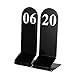 Aspire 10PCS Acrylic Table Numbers, Tent Style Numbers Sign, Double Sided Table Number Card for Restaurant-Red-Number 1to10