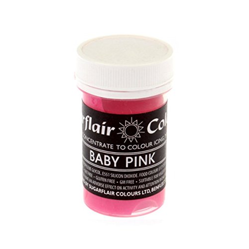 Sugarflair BABY PINK Pastel Paste Gel Edible Concentrated Food Icing Colouring