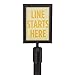 US Weight - U2507 Steel Frame Sign Holder compatible ONLY with Steel stanchions (will not fit Sentry series or other stanchion brands)