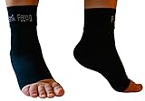 Plantar Fasciitis Socks by Frank Frog - Arch Support Compression Socks (Unisex) - Compression Foot Sleeve - Boost Circulation, Reduce Swelling & Foot Pain Relief - Toeless Socks for Injury Recovery
