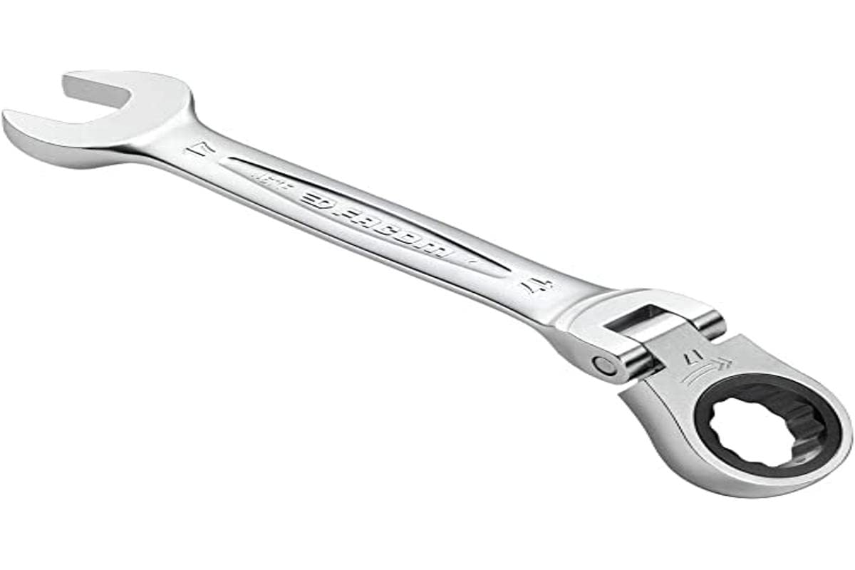 Facom Ratchet Combination Spanner Metric Articulated, Silver, 15 mm 467bf.