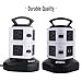 Asgens Power Strip,7 Way Outlets With 2 USB Port Charger 110-250V Charging Station Smart Power 2 Layers Socket Tower With 8.2 ft Extendable Cord