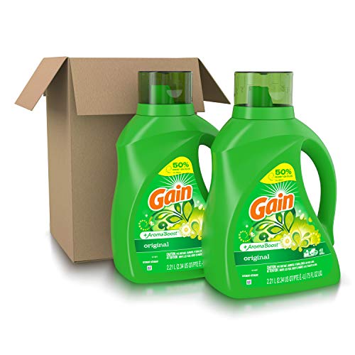 image for Gain Laundry Detergent Liquid Plus Aroma Boost, Original Scent, HE Com