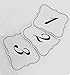 Adorox Scroll Edge Table Number 1-25 Cards Black and White Place Holder Wedding Party Decoration