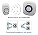 Tenswall Wireless Doorbell Kit with LED Indicator 52 Chimes Door bell, 4 Levels of Volume, Operating at 1000ft Range, 1 Push Button Transmitter and 1 Plug-in, No Batteries Required Receiver White