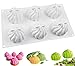 Joho Silicone Molds for Mousse Cake, 3D Silicone Baking Molds Cakes, Mousse Dessert Mold for Chocolate Pudding Pastry,Pumpkin Shapes,6-Cavity