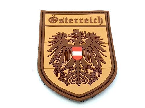 Austria Coat of Arms Österreich Crest Brown Airsoft PVC Patch