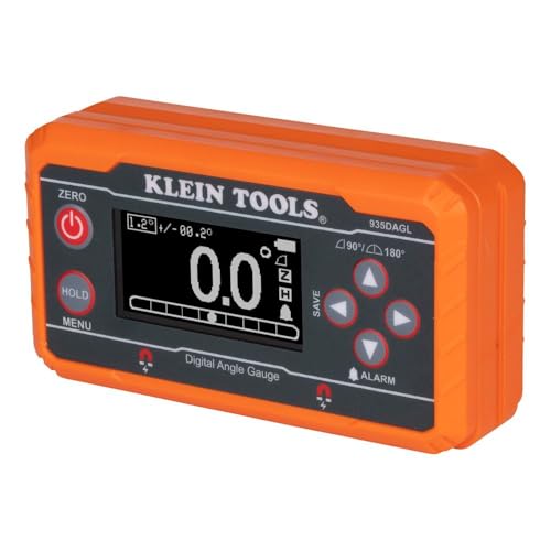 Klein Tools 935DAGL Digital Level Angle Finder with Programmable Angles, Measures 0