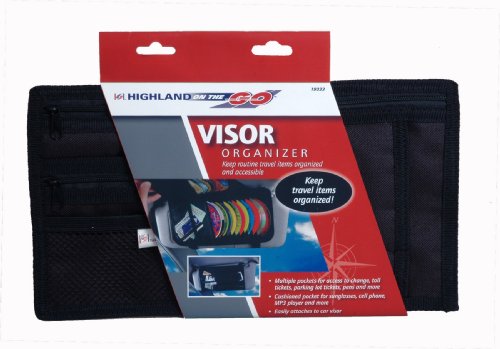 Highland 1933000 Visor Organizer - 18 CD, Black