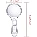 Blulu 12 Piece Page Magnifiers 6X Magnification Handheld Plastic Magnifying Glasses Portable Reading Magnifiers