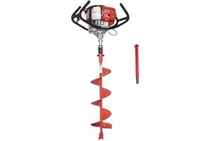 THUNDERBAY Partner Up 1 or 2 Man Earth Auger with 52cc, 2 Cycle Engine+ Extension