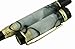 Lanxivi Jinhao Century Fashion White Color Black Line Celluloid Fountain Pen 18kgp Medium Nib with Pen Pouch