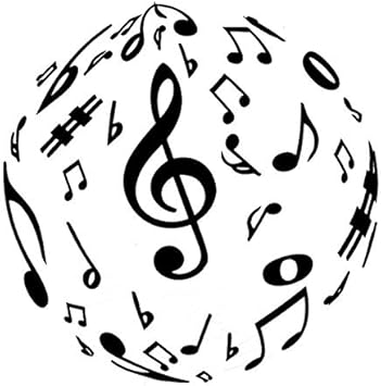 Amazon.com: 2 Pcs, Music Symbol Black Car Decal Sticker, Car Window
