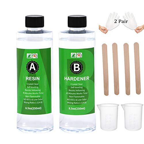 16oz 11 Epoxy Resin Kit Crystal Clear for Jewelry Arts and Crafts