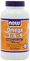 Now Foods Omega 3-6-9 1000 mg 250 Softgels (Pack of 3)