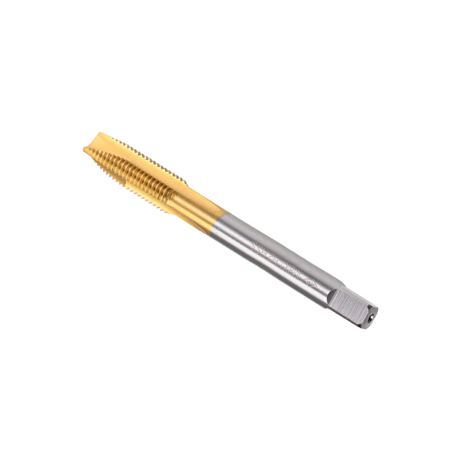 CoCud Spiral Point Taps, Metric M8 x 1 Thread, Titanium Coated High Speed Steel 6542 Screw Milling Threading Tap - (Applications: for Tapping Drilling Machine), 1-Piece — image 1