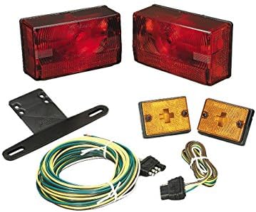 Wesbar 417515 Submersible Trailer Light Kit with 20' Wire Harness