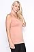 TheMogan Women's PLUS Color Basic Spaghetti Strap Tank Top Plain Layering Cami