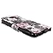 Motorola Droid Turbo / XT1254 Case - Cellularvilla Pu Leather Wallet Card Flip Open Pocket Case Cover Pouch for Motorola Droid Turbo / XT1254 (Black Pink Flower)