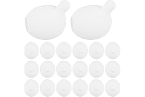 jojofuny 20pcs Silicone Bubble Toy Filling Insert, White Squeeze Toy Replacement for Doll Making, Diy Insert Accessory