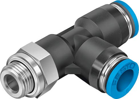 Festo 132075 Model QSTL-G1/8-4-100 Push-In T-Fitting (Pack of 100)