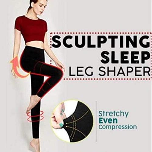 birl019 Women Sculpting Sleep Leg Shaper Legging Socks Body Shaper Slimming Pants