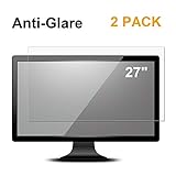[2 PACK] 27” Anti Glare(Matte) Screen Protector for 27 inch Widescreen Desktop with 16:9 Aspect Ratio Dell/Asus/Acer/ViewSonic/Samsung/Aoc/HP Monitor