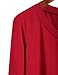 Women's Plain Cute Simple Tshirt Dress (L, Burgundy)