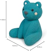 Petface Little Petface Teddy Bear Latex Chew Toy Blue Small view 8