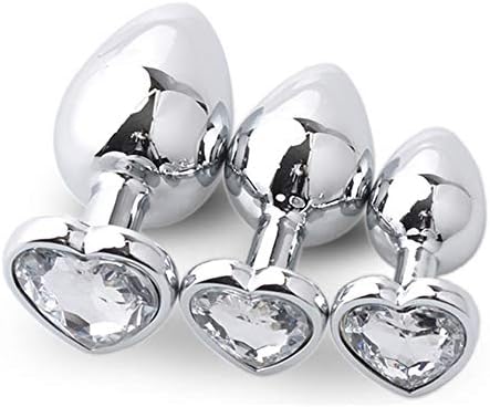 3PCS Metal Training Toy Heart Shape for Him or Her White