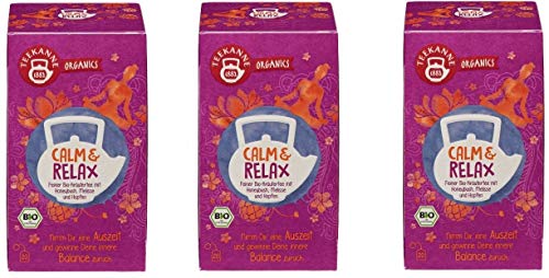 Teekanne Organic Bio Calm & Relax, 3er Pack (3 x 36 g)