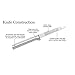 Rada Cutlery Grapefruit Knife Stainless Steel Serrated Blade With Aluminum Made in the USA, 7 Inch, Silver handle