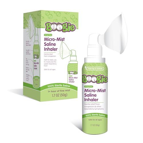 Boogie Micro-Mist Saline Inhaler, Unscented - 1.7 oz