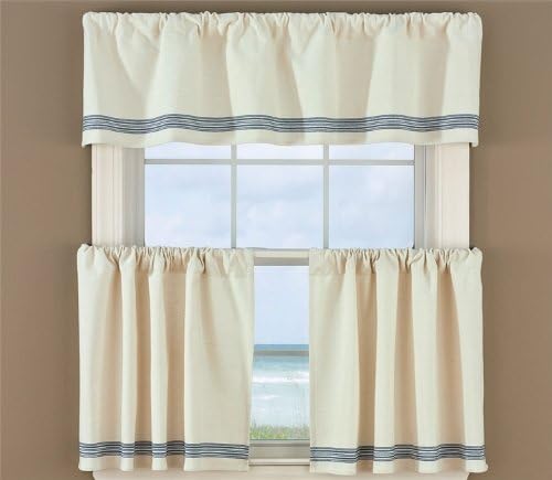 Amazon Com Portsmouth Window Valance Cafe Curtain French Linen