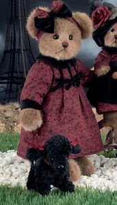 Gigi & Fi Fi 14" Bearington Bear with Black Poodle Retired 2006