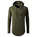 UNRESTRAINED Mens Hoodie Tshirt Hipster Swag Shirts Hip Hop Clothes Army Green XXL