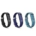 GinCoband 3 PCS Replacement Bands with Adjustable Metal Clasp for Fitbit Flex Wristband