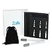 Zalik Whiskey Stones Bullet Shaped Chilling Stones - Stainless Steel Beverage Cooling Rocks Ice Cubes Set Of 6 With Tongs And Velvet Bag - For Whiskey, Vodka, Liqueurs, White Wine And More