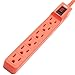 KMC 6-Outlet Surge Protector Power Strip 5-Pack, 245 Joule, Overload Protection, 1.5-Foot Cord, ETL Listed
