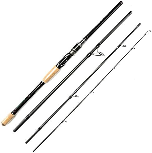 Sokoleder 4-Piece 7-Feet Casting Portable Baitcast Medium Heavy Fishing Rod Baitcaster Graphite Baitcasting 7’Length (Spinning Rod)